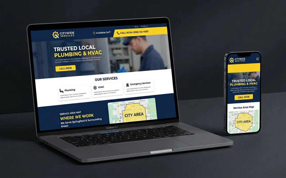 Plumbing & HVAC Website